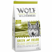 Wolf of Wilderness Green Fields - janjetina - Dvostruko pakiranje: 2 x 12 kg
