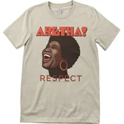 Aretha Franklin Majica Respect Unisex Khaki S
