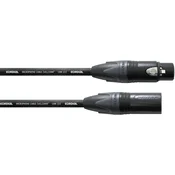 CORDIAL mikrofonSKI KABEL CORDIALR CMK 222, 2 X 0,22 MM2, 1 M, ČRN,ŽENSKI XLR-KONEKTOR/MOŠKI XLR-