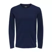 Only & Sons Pulover temno modra/črna