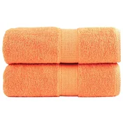 Vidaxl Premium brisače za pranje SOLUND 2 kosa oranžne 30x30 cm 600 g/m2