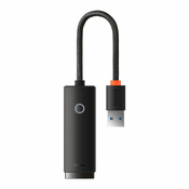 BASEUS Lite Series USB-omrežni adapter RJ45 (črn)