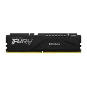 DDR5 32GB 5600MHz CL40 Single (1x32GB) Kingston Fury Beast XMP3.0 1,25V Gaming črna (KF556C40BB-32)
