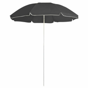 Vrtni suncobran s celicnim stupom 180 cm antracit