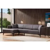 Atelier del Sofa Ugaona garnitura Belissimo, 95x67x140 cm, Tamnosiva