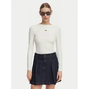 Roxy Majica z dolgimi rokavi ERJKT04364 Bela Slim Fit