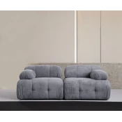 Atelier del Sofa Dvosed Petite 2, 190 x 95 x 75 cm, Sivi