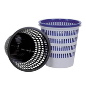 Donau Koš za odpadke, plastičen, 12 L, moder