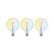 LUUMR Smart LED E27 G125 7W ZigBee Tuya Philips Hue komplet 3 - jasno