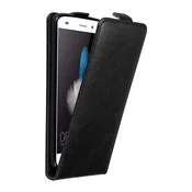 Cadorabo Cadorabo Ohišje, združljivo z Huawei P8 LITE 2015 v nočna črna - Zaščitni ovitek v obliki flipa z magnetnim zapiranjem, (20562871)