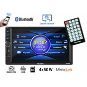 Avtoradio BLOW BLUETEC BC9000 78-288 MP5/2DIN/7 barvni zaslon na dotik, Bluetooth, USB, SD, Aux-in, ISO konektor