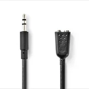 Audio Kabel | 3.5mm M – 2x 3.5mm Ž | 0.20 m | Box Pack | NEDIS