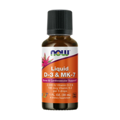 Tekoči D3 in MK 7, NOW (30 ml)
