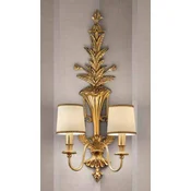 Casa Padrino luxury baroque double wall lamp gold/ivory 40 x 25 x H. 75 cm - Magnificent wall light in baroque style - Baroque lights - Noble & Magnificent - Luxury Quality - Made in Italy