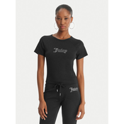 Juicy Couture Majica Baby JCWCT126317 Črna Slim Fit