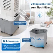 Northix 3-v-1 stolpni ventilator, vlažilec in hladilnik z daljinskim upravljalnikom