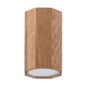 Sollux SL.1033 - Plafonska spot svetiljka ZEKE 1xGU10/40W/230V, precnik 10 cm, hrast