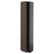 METOD Visoki element s policama, Crnosiva/Sinarp smeda, 40x37x200 cm
