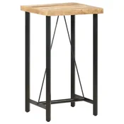 shumee vidaXL Barska miza 60x60x107 cm surov mangov les