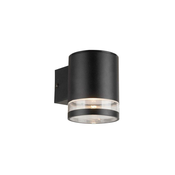 LED Zunanja solarna stenska svetilka LED/1W/3,7V 3000K IP54 črna