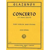 GLAZUNOV:CONCERTO A MINOR OP.82 VIOLINE AND PIANO