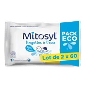 Mitosyl Water-based wipes 2x60