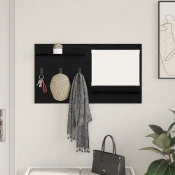 Vješalica za kapute na zidu Zidne Crni hrast 90 x 10 x 50 cm