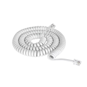 CABLETECH Telefonski kabel spirala 1m/7.5m beli, (20811565)