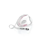 Flexi povodec Glam Composition S Belt 3m Pearl White