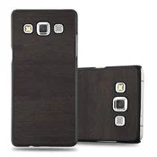 Cadorabo Cadorabo Case, združljiv s Samsungom v Woody Black - Hard Case zaščitni pokrov v lesenem videzu pred praskami in udarci, (20564069)