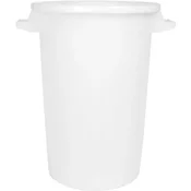Gastro plastičen sod za živila 100 l, bel, s pokrovom