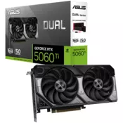 ASUS grafička kartica NVidia Dual GeForce RTX 5060 Ti OC Edition 16GB GDDR7 (DUAL-RTX5060TI-O16G) VGA, PCIe 5.0, 1xHDMI 2.1b, 3xDisplayPort 2.1b