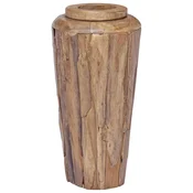 Vidaxl Okrasna vaza 40x80 cm trdna tikovina