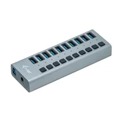 I-TEC USB 3.0 hub z možnostjo polnjenja, 10 vrat