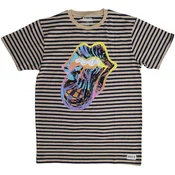 The Rolling Stones Cyberdelic (Striped) Black & Natural M Majica