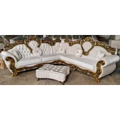 Casa Padrino luxury baroque corner sofa cream/gold