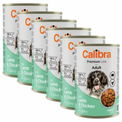 Calibra Dog Premium Adult with Lamb & Chicken 6 x 1240 g