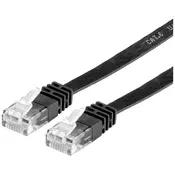 VALUE Value 21.99.0961 RJ45 omrežni kabel\, Patch kabel CAT 6 U/UTP 1.00 m črna  1 kos, (20420367)