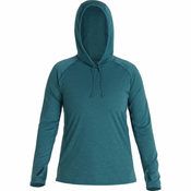 NRS Ženska majica/hoodie H2Core Silkweight, dolg rokav, Mediterranea, XL
