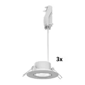 Philips - Komplet 3x LED prigušivo ugradno stropno svjetlo CILANTRO LED/5W/230V 2700K bijela