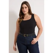 Trendyol Curve Ženska majica Tbbaw26Cv00005, Crna