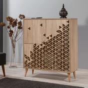 Hanah Home Komoda Multilux 95x111x36cm Hrast