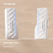 Colorfire Desktop zvucnici FS-D2101, RGB, Beli
