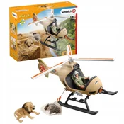 Schleich SLH42476 Schleich Wild Life - Helikopter za reševanje živali, figurice za otroke 3+