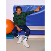 Green childrens hoodie Authentic Russell