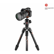 Manfrotto Befree GT karbonsko foto stojalo, zasnovano za fotoaparate ? podjetja Sony - (MKBFRTC4GTA-BH) + BREZPLAČNO - nosilec za pametni telefon (MCPIXI)