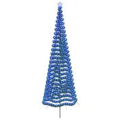 Vidaxl LED novoletna jelka iz tinsel traku s klinom EKENAS 400 cm
