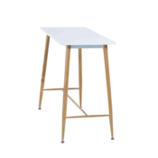 eoshop Barska miza, bela/bukev, 110x50 cm, DORTON