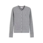 TOMMY HILFIGER Pletena jopa siva