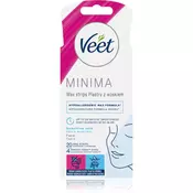 Veet Minima™ Easy-Gel™ Wax Strips Face depilacijske trake za lice sa smanjenim sadržajem kemikalija 20 kom za žene